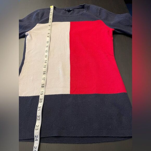 Tommy Hilfiger Retro Inspired Logo Sweater 100% Cotton Women’s Size S - Picture 6 of 7